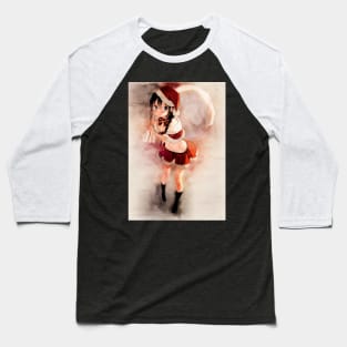 Shigure Anime Watercolor Baseball T-Shirt